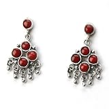 Barse Sea Bamboo Sterling Silver Post Earrings