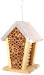 Esschert Design Bienenhaus, Insektenhaus, Nistkasten, Insektenhotel, mit Metalldach, zum Aufh�ngen oder Aufstellen, ca. 15 cm x 11,5 cm x 19 cm