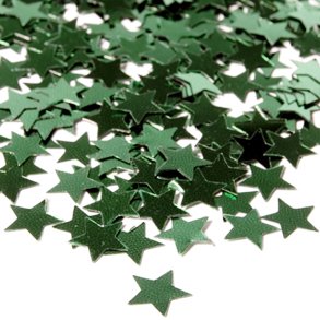 Green Confetti Stars