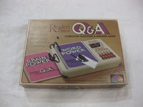 Readers Digest Q&A Computer Question And Answer Game 1980