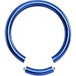 14 Gauge Blue Anodized Titanium Segment Ring