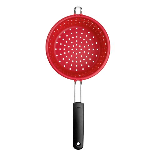 OXO Good Grips Silicone Cooking Colander, Red