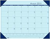 House of Doolittle EcoTone Academic Desk Pad Calendar 13 x 18 Inch Blue 12 Months August to July Recycled Made in the USA (HOD012540 )