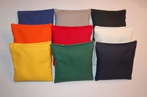 Cornhole Bags (Set of 8) by SC Cornhole (Red/Black)