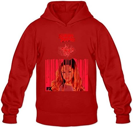 BOAO Men's Scream Queens Sweatshirt Hoody Hood Shirt Red L