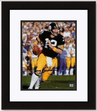 Terry Bradshaw Autographed Pittsburgh Steelers 8x10 Photo - 4 time Super Bowl Champion - Custom Framed