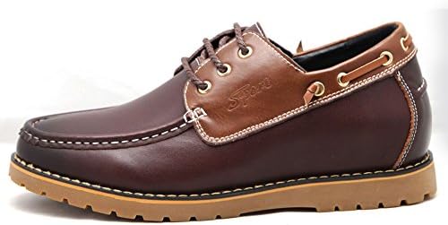 Height Growing Boat Loafer Casual Shoes Getting 2.5 Inch Taller Increasing Short Men