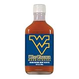 West Virginia Mountaineers NCAA Habanero Hot Sauce in a Flask (6.6 oz)