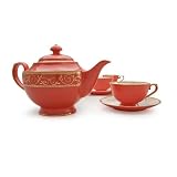Teavana Ruby Filigree Bone China Tea Set