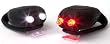 Sport DirectTM Fahrrad LED Lampenset Mega Mini Silikon Schwarz