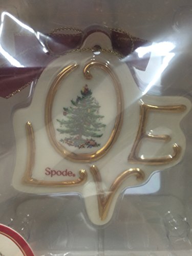 Spode Christmas Tree Love Disk Ornament