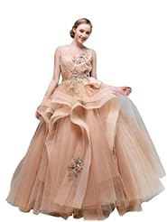 Chiffon/Taffeta/Tulle Crystal Applique Crystals Lace Beaded  Dress