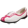 Callaway Women's Half Lace Golf Shoe,White/Fuchsia Patent,US Women's 7.5 M