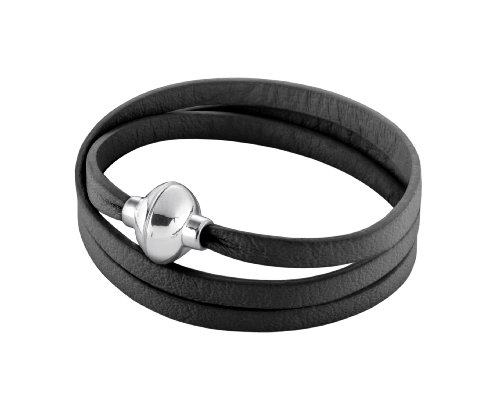 Sence Copenhagen Damen-Armband Snake schwarz Verschluss Rhodium 54 cm S108 Preisvergleich