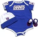 New York Giants Newborn / Infant / Baby Hat / Cap, Bodysuit and Booties 3 Piece zgift Set