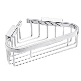 :USE Bath Shower Baskets 8 1 2-Inch Corner Basket, Polished Chrome by :USE