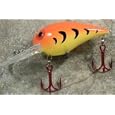 JLVLures Shallow Crankbait Yellow Tiger : Diver Lures JLV Freshwater Smallmouth Steelhead Pike Salmon Trout Perch Whiper Mid Depth Walleye Casting Bass Hook Treble Red Boat Dock Brook Bay Fatty Stump River Trolling Weed Surface Topwater Shad
