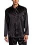 Intimo Men's Classic Satin Long Sleeve One Pocket Pajama Top