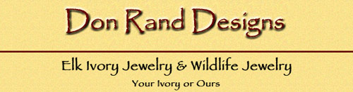 Elk Ivory Jewelry Custom Made by Don Rand Designs