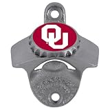 Oklahoma Sooners Wall Mount Beer Bottle Opener NCAA College Athletics - Fan Shop Merchandise