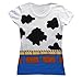 Mighty Fine Toy Story I Am Woody Juniors Costume Tee White M