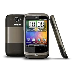HTC Wildfire Smartphone (5MP, soziale Netzwerke, Android 2.1, ohne Branding) metal moccha