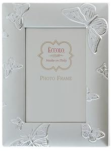 Butterfly Silverplate 5x7 Picture Photo Frame