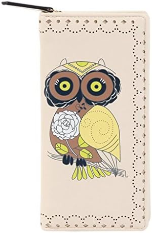Black Clearance Sale Day 2016 Valentoria Womens Owl Print Bifold Long Zip Around Clutch Wallet Best Friends Gifts for Women Christmas Gifts Ideas (Beige)