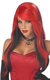 Red And Black Vampire Vixen Wig