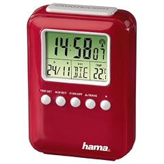 Hama 00104916 Funkwecker "Fashion", Rot