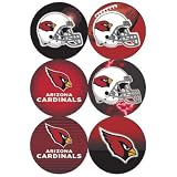 ARIZONA CARDINALS OFFICIAL LOGO BUTTON 6-PACK