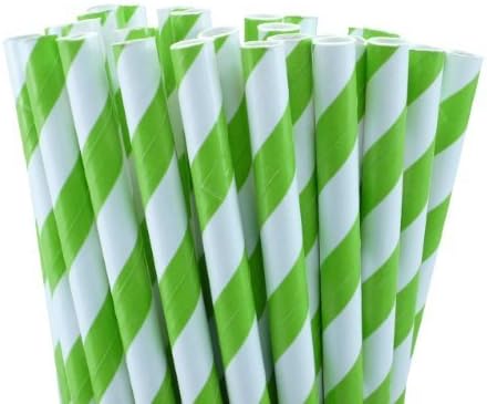 Paper Party Straws | 50 Ct (Lime Green)