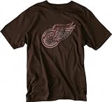 Detroit Red Wings Old Time Hockey Chocolate Fashion T-Shirt