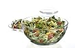 Anchor Hocking Presence 5-Piece Salad Set, 11-Inch Bowl and 4 Coupe Plates