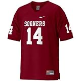 Nike Oklahoma Sooners #14 Crimson Authentic Football Jersey