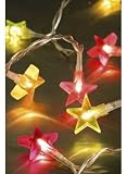 20 Star Shaped Lightset / Fairy Lights - Red & Yellow