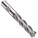 Niagara Cutter DBS217 Cobalt Steel Ball Nose End Mills, Inch, Right Hand, Weldon Shank, TiCN Finish, 30 Degree Helix