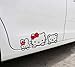 Hello Kitty 2911CM Car Decoration Stickers Black Color DF-009B
