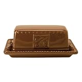 Signature Sorrento Butter Dish, Chocolate Brown