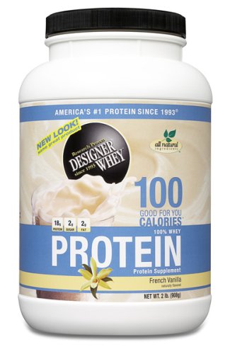 DESIGNER WHEY Protein Powder Supplement, French Vanilla, 2-Pound Container.