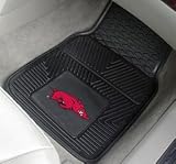 Arkansas Razorbacks Heavy Duty 2 Piece Vinyl Car Mats