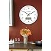 La Crosse Technology WT-3128U-WH 12 inch atomic analog wall clock with lcd