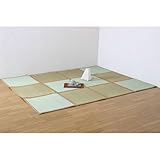 い草折りたたみ式ラグカーペット Fナチュラル 200×267cm ウレタン付(#1421080)