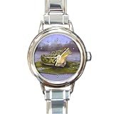 Limited Edition Violano Italian Charm Watch Frog Toad Art