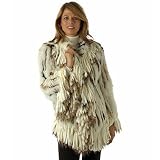 Cedric's Luxe Collection Fringed Fur Jacket