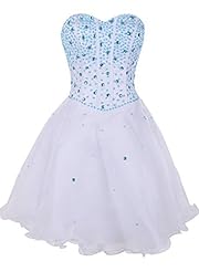 Strapless Sequined Organza Evening Dress/Prom Dress 