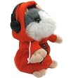 Red Takara Tomy Mimicry Pet Talking Hamster DJ Dancing Hamster plush toy (Ice Gray)