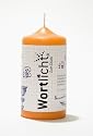 WORTlicht Kerze Zum Glück