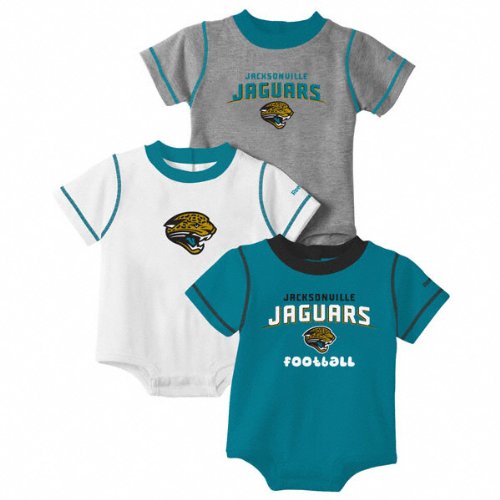 Jacksonville Jaguars Newborn 3-Piece Creeper Set