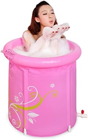 Printing a bath tub / folding tub / thickening inflatable bath / tub adult-Red version A 7070cm